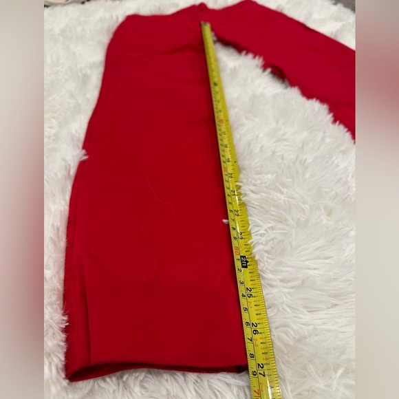 Club Monaco Red Satin Look Pants Size 6 - Picture 7 of 8